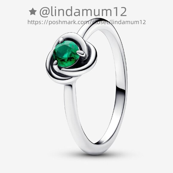 Pandora May Birthstone Eternity Circle Ring - Picture 2 of 5